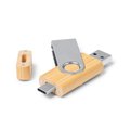 Memoria USB bambú