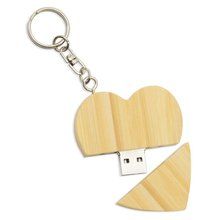 Memoria USB Corazón Bambú 16GB Memoria USB Corazón Bambú 16GB 1