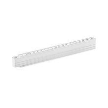 Metro plegable de carpintero de 2 metros Blanco