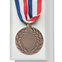 Medalla 5cm Cinta Tricolor Marrón