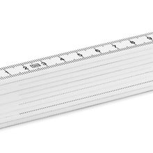 Metro plegable de carpintero de 1 metro Blanco
