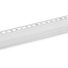Metro plegable de carpintero de 2 metros Blanco