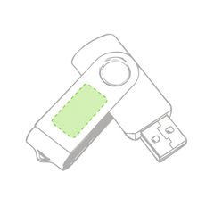 Memoria USB 32GB | En la parte metálica cara B | 24 x 13