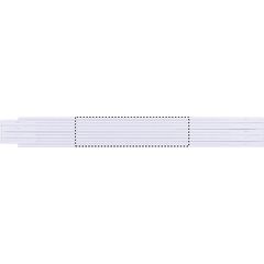 Metro plegable de carpintero de 2 metros | Frontal | 100 x 26