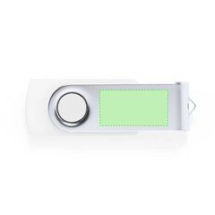 Memoria USB 8GB Giratoria | En la parte metálica cara A | 24 x 13