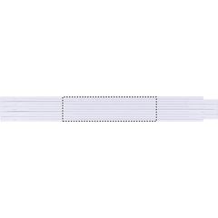 Metro plegable de carpintero de 2 metros | Trasero | 100 x 26