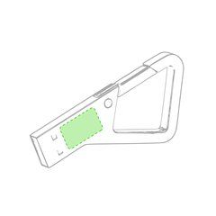 Memoria Mosquetón USB 8GB | En la parte metálica | 15 x 9