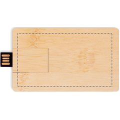Memoria USB 16GB Bambú | Frontal | 80 x 45