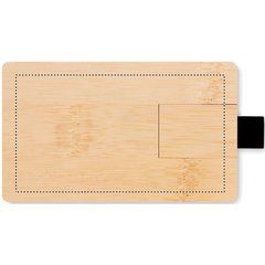 Memoria USB 16GB Bambú | Trasero | 80 x 45