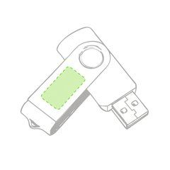 Memoria USB 32GB | En la parte metálica cara B | 24 x 13