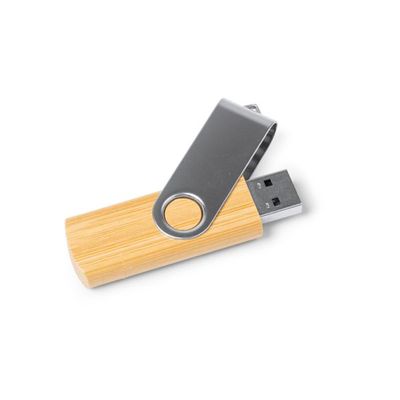 Memoria USB bambú