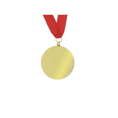Medalla metálica dorada