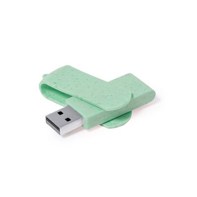 Memoria USB 16GB en caña de trigo con clip giratorio