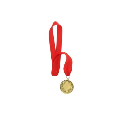 Medalla dorada con cinta