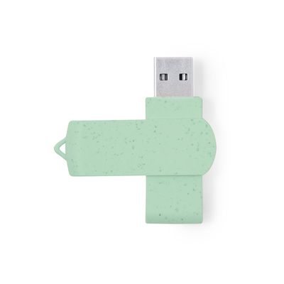 Memoria USB 16GB en caña de trigo con clip giratorio