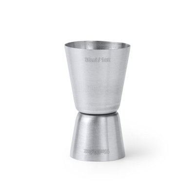 Medidor de bebidas de acero inox.