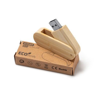 Memoria USB de bambú 16 GB portátil