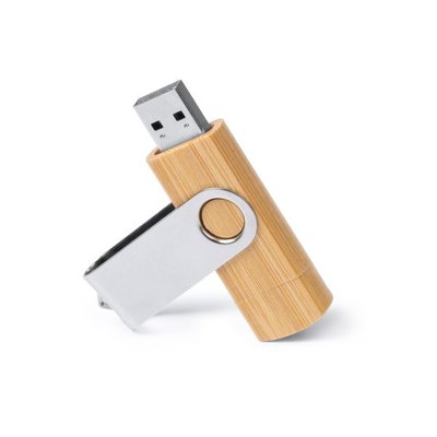Memoria USB bambú