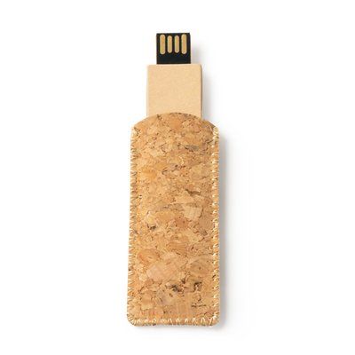 Memoria USB de cartón y funda de corcho