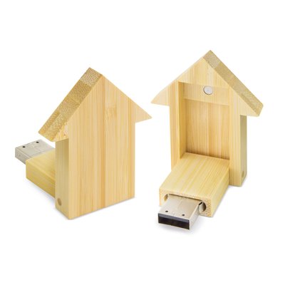 Memoria USB Casa Bambú 32GB