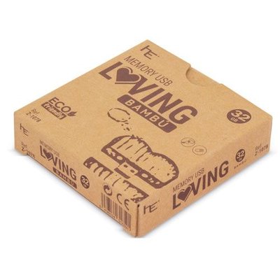 Memoria USB Corazón Bambú 16GB