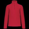 Micropolar 1/4 Cremallera con Bolsillos Red Xl