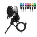 Micrófono USB para PC con Luz RGB