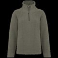 Micropolar 1/4 Cremallera con Bolsillos Green Marble Heather XL