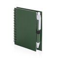 Mini-libreta ecológica de cartón reciclado con boli a juego 8,6x11,7 cm Ver