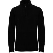 Micropolar Mujer Entallado Cuello Cremallera Negro 2XL