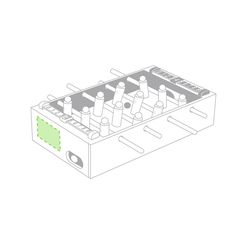 Minifutbolín de Madera | Centrado en la lateral | 80 x 50