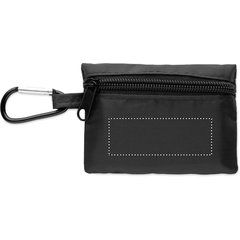 Mini botiquín en bolsita con mosquetón | Frontal | 70 x 25