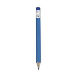 Mini lápiz hexagonal con goma Azul