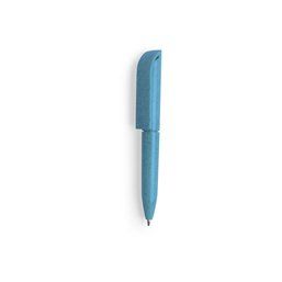 Minibolígrafo ecológico de caña de trigo Azul