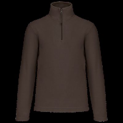 Micropolar 1/4 Cremallera con Bolsillos Chocolate S
