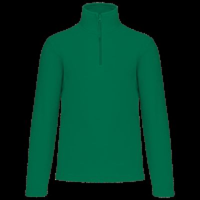 Micropolar 1/4 Cremallera con Bolsillos Kelly Green 3Xl