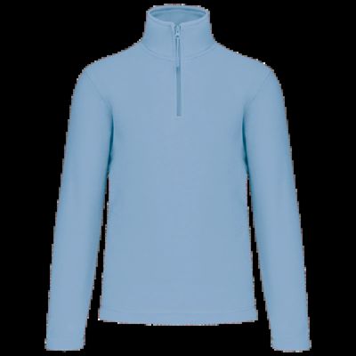Micropolar 1/4 Cremallera con Bolsillos Sky Blue Xxl