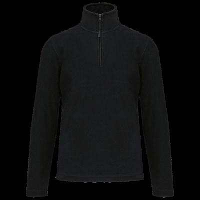 Micropolar 1/4 Cremallera con Bolsillos Black 3Xl