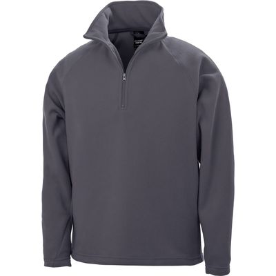 Micropolar con cremallera y antibolitas Charcoal Xxl