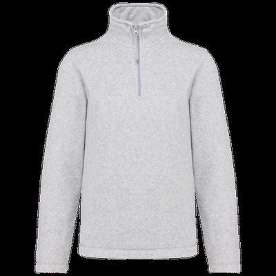 Micropolar 1/4 Cremallera con Bolsillos Ash Heather 3Xl