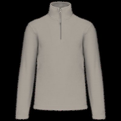 Micropolar 1/4 Cremallera con Bolsillos Beige 4XL