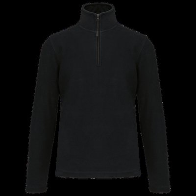Micropolar 1/4 Cremallera con Bolsillos Black 3XL