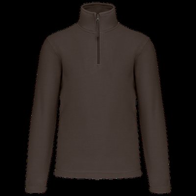 Micropolar 1/4 Cremallera con Bolsillos Chocolate S