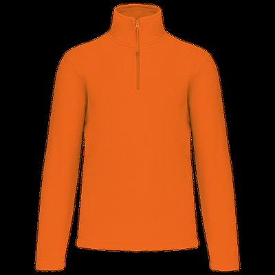 Micropolar 1/4 Cremallera con Bolsillos Orange 4Xl