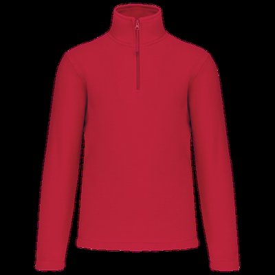 Micropolar 1/4 Cremallera con Bolsillos Red S