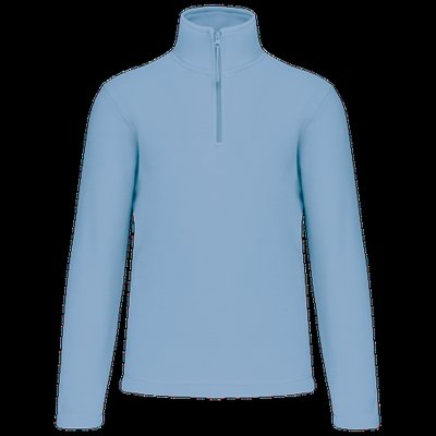 Micropolar 1/4 Cremallera con Bolsillos Sky Blue 3XL