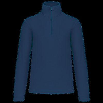 Micropolar 1/4 Cremallera con Bolsillos True Indigo XXL
