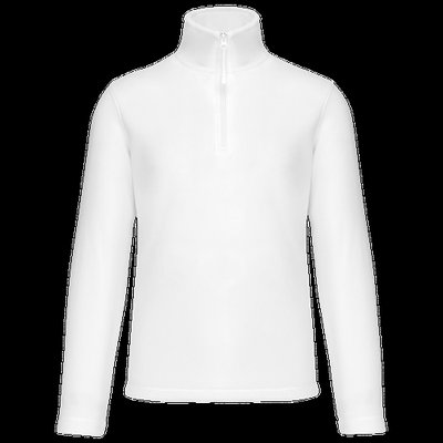 Micropolar 1/4 Cremallera con Bolsillos White Xl