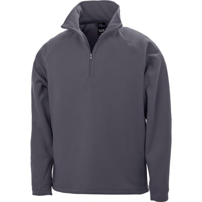 Micropolar con cremallera y antibolitas Charcoal 3XL