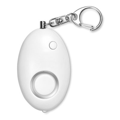 Mini alarma personal de llavero Blanco